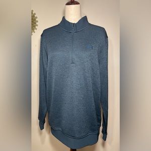 Men's UA Storm SweaterFleece ¼ Zip - Size Large - Color is Blue